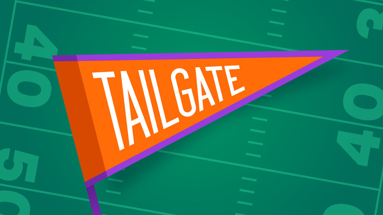 tailgate flag illustration