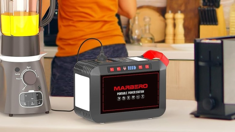 Marbero power station powering blender