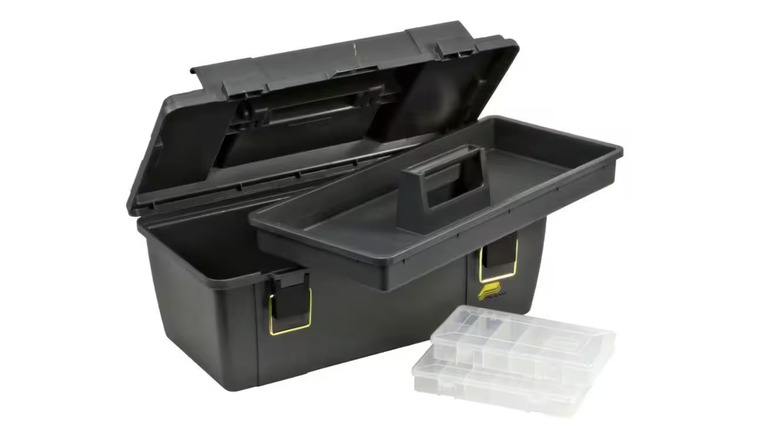 Plano tool box on white background