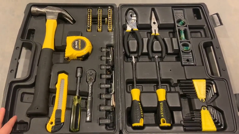 Stanley tool set opened up