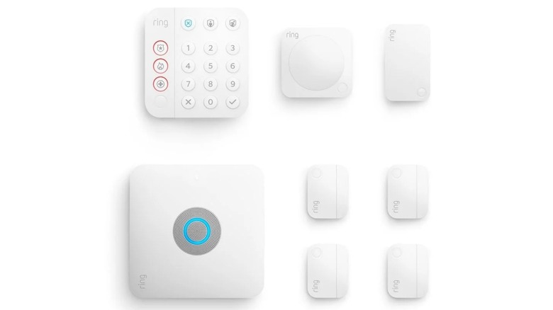 Ring Alarm Pro Kit laid out