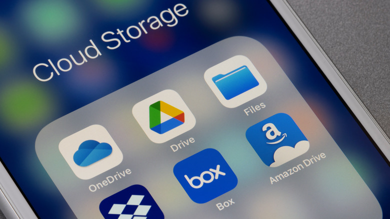 Cloud Storage folder on iPhone