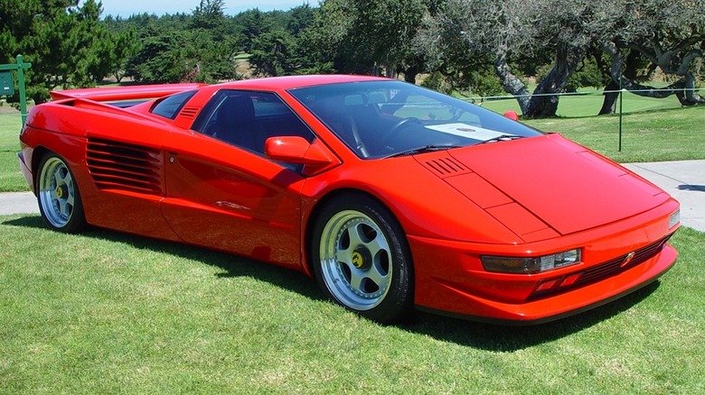 Red Cizeta-Moroder V16T parked