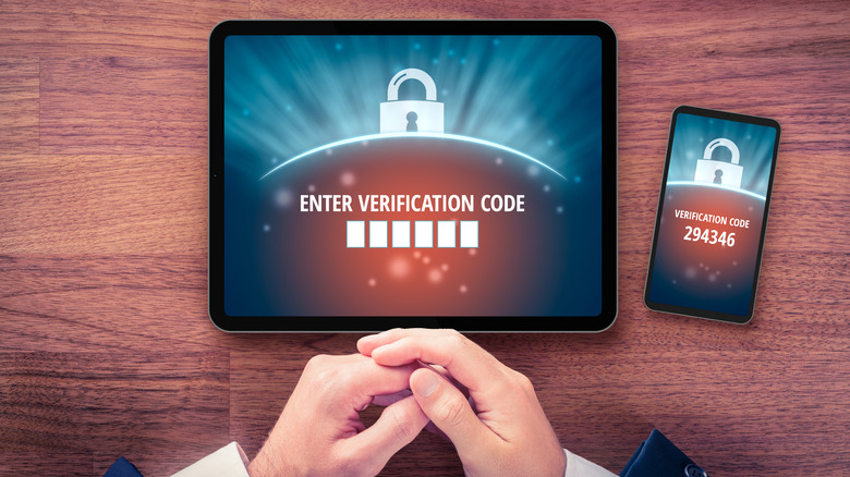 phone and laptop verification codes