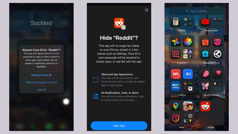 iOS 18 hide apps