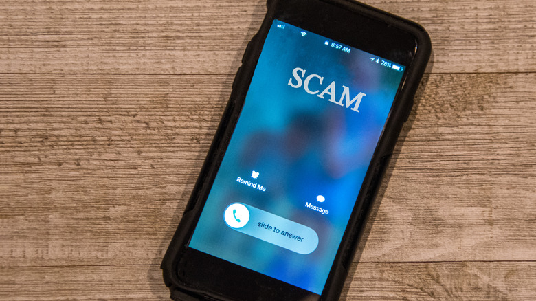 Scam phone number calling iPhone