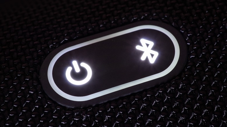 Bluetooth and power buttons