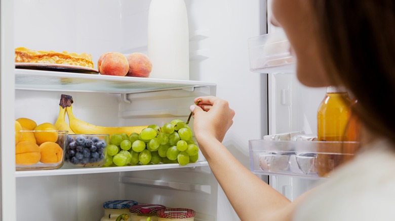 Fresh food in a refrigerator