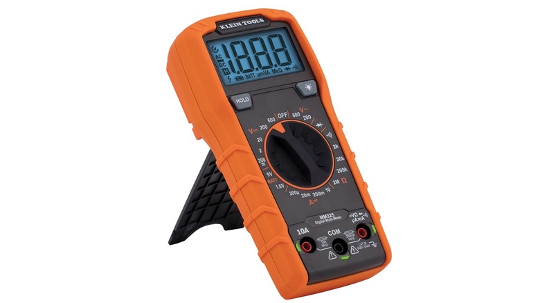 600V Klein Digital Multimeter white background