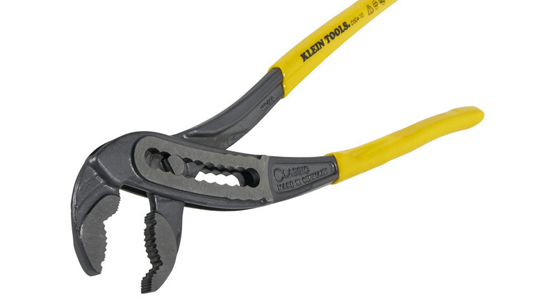 Pump plier on white background