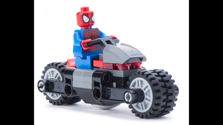 lego spider-man motorcycle set