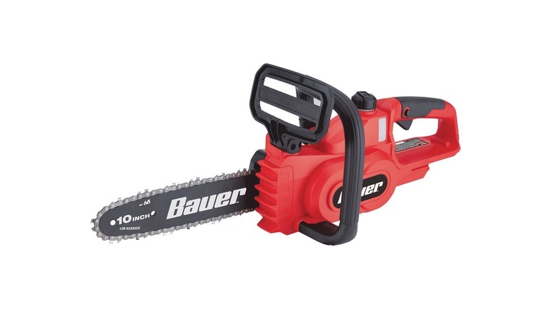 red bauer chainsaw