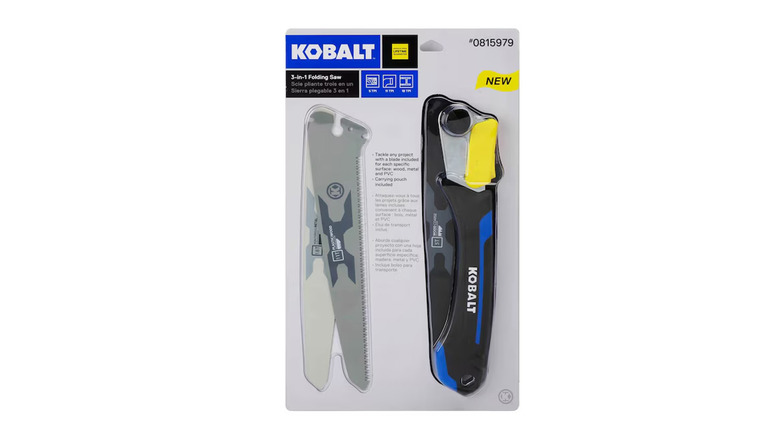 kobalt folding saw in package