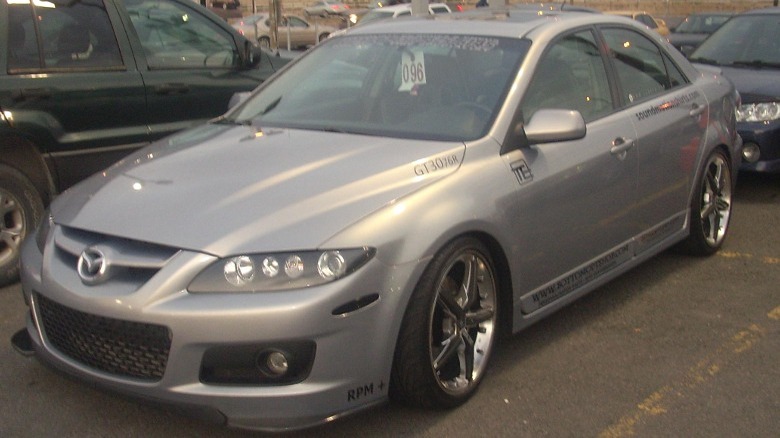 Parked silver Mazdaspeed 6