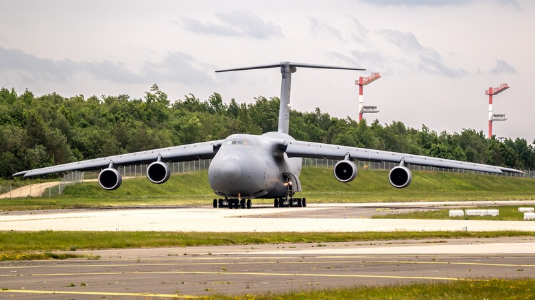 Lockheed C-5 Galaxy on runway