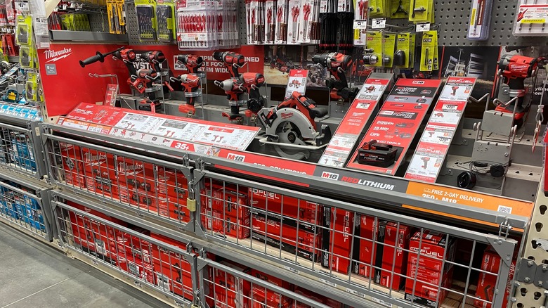 Milwaukee tool display