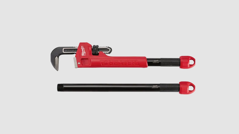 Cheater Steel Adaptable Pipe Wrench 