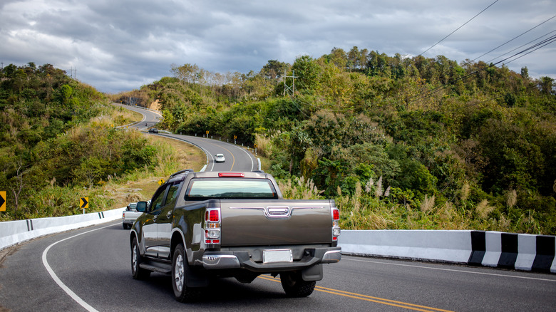 Truck out for a drive