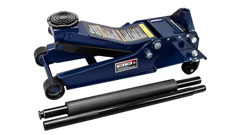 TCE 4-ton Low-Profile Heavy-Duty Floor Jack with Dual Piston Quick Lift Pump