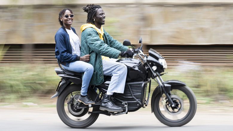 two riders on motorcycle