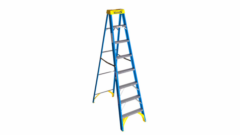 blue and yellow Werner ladder