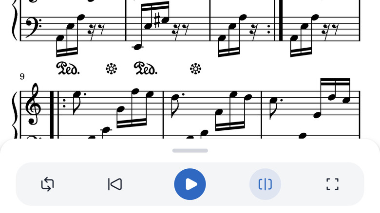 The Musescore app screenshot