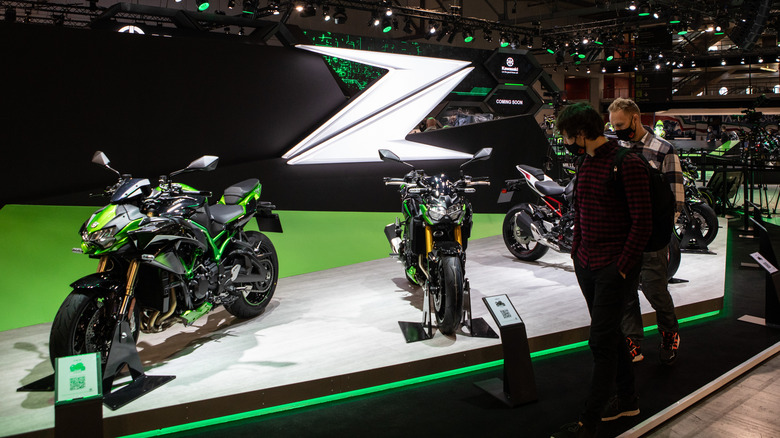 Kawasaki display at convention 