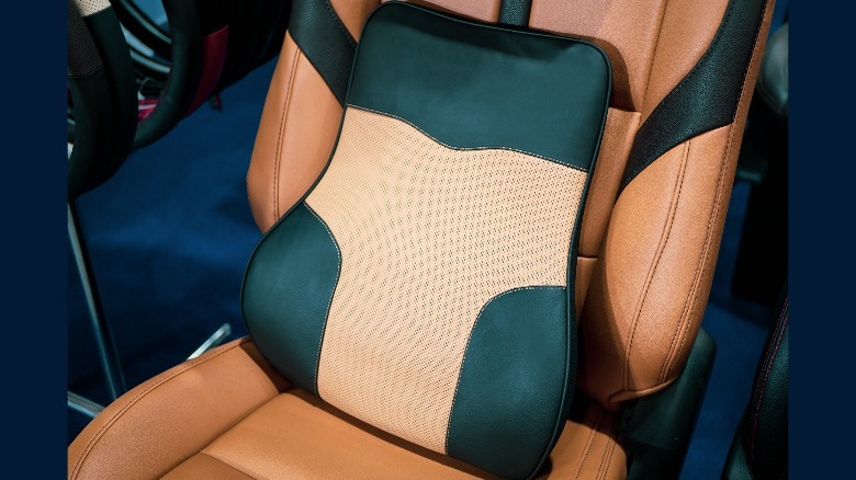 Lumbar Support cushion on car seat