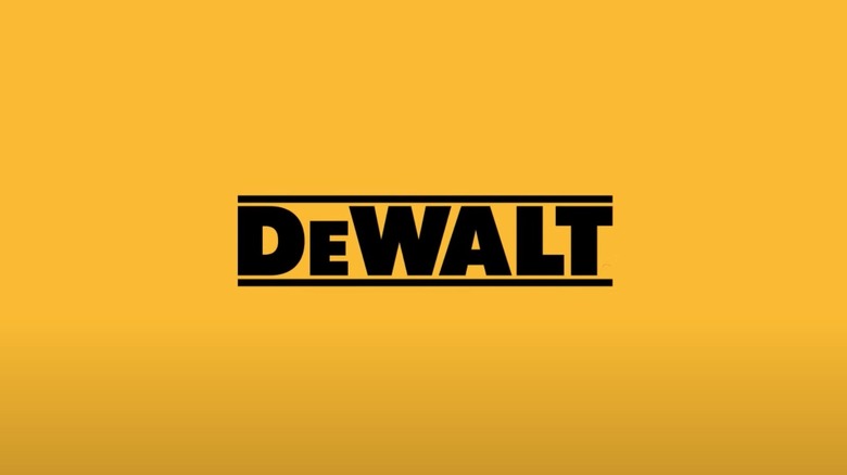 Classic DeWalt Tools logo in yellow and black