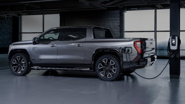 GMC Sierra EV charging