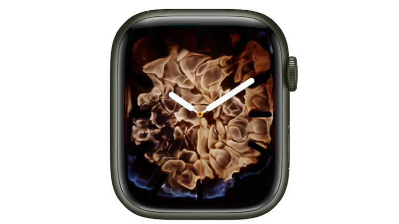 Fire apple watch face