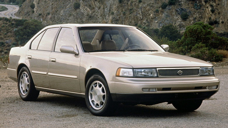 1989 Nissan Maxima parked on dirt