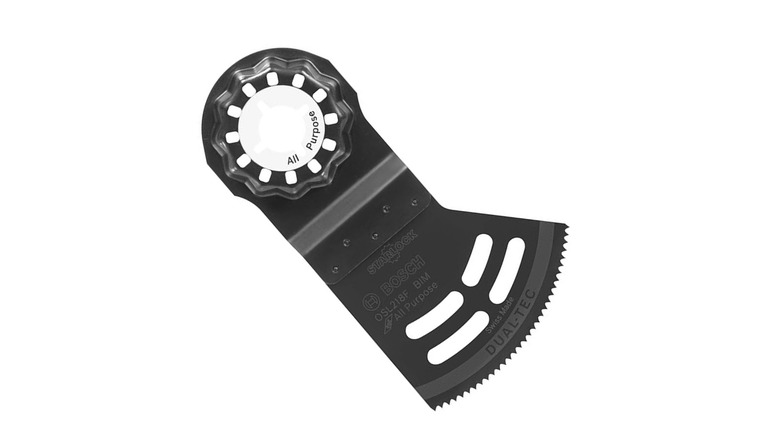 Metal plunge blade image with a white background