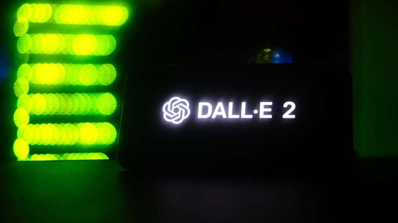 DALL·E 2 logo on mobile