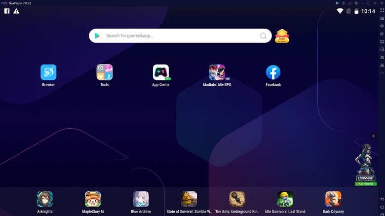 NoxPlayer emulator ad