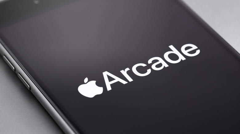 apple arcade logo on phone