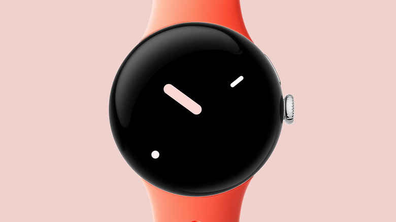 Orange Pixel Watch 2