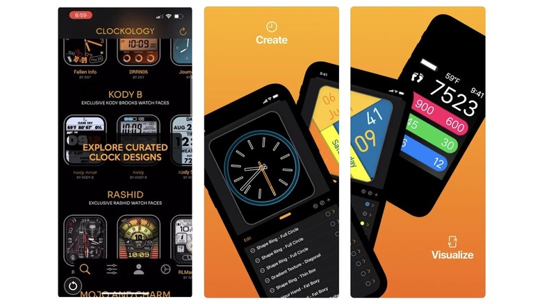 Clockology app screenshots