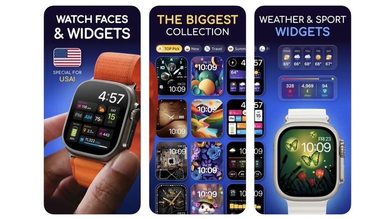 Watch Faces Gallery & Widgets app screenshots