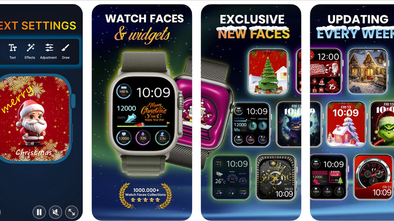 watch faces widgets wizard screenshots