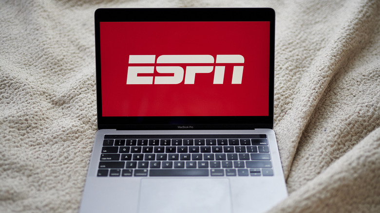 ESPN logo laptop