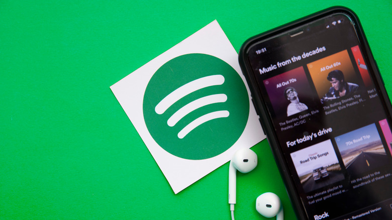 Spotify app on iPhone