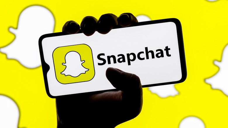 Snapchat logo phone