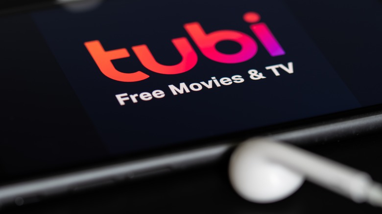 Tubi app on smartphone