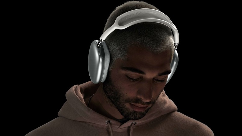 Man wearing AirPods Max