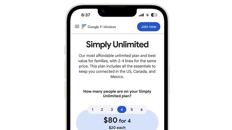 Google Fi Simply Unlimited Plan