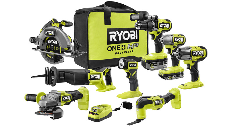 Ryobi 18V Brushless 8-Tool Combo Kit