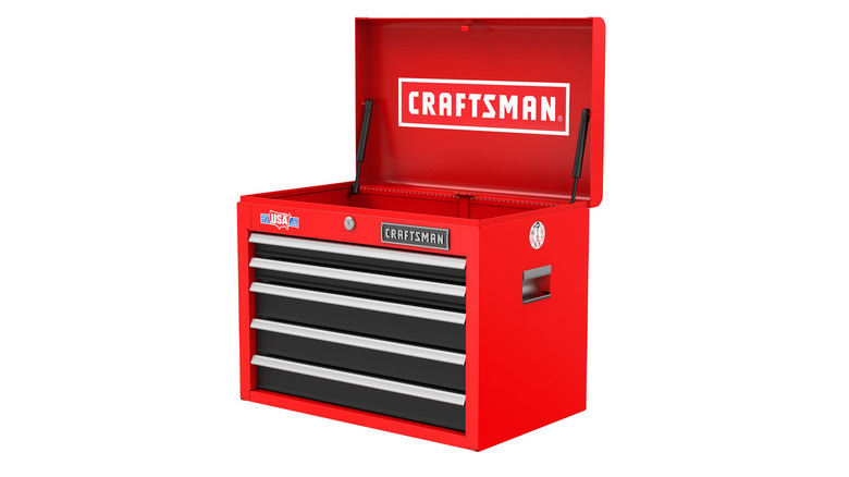 five-drawer Craftsman chest