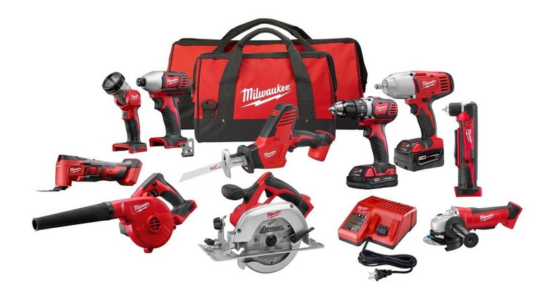 bundle of 10 milwaukee power tools