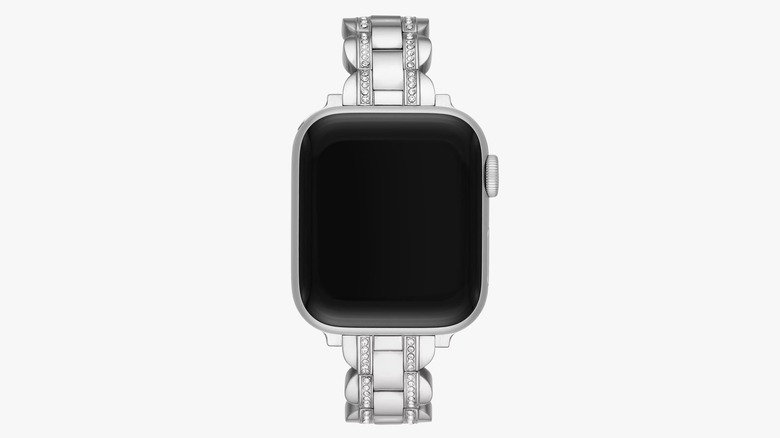 Kate Spade Apple Watch Silver Pavé Band